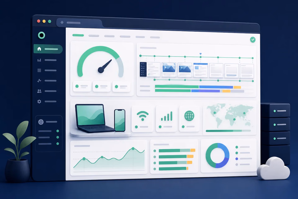 Ecommerce performance diagnostics combining a timeline with real-user data