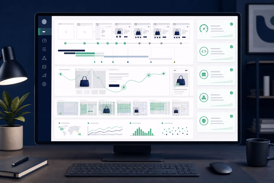 Performance audit of the desktop version of an ecommerce store