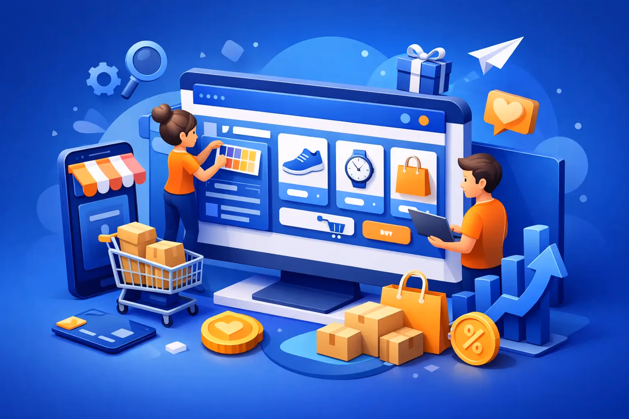 B2C ecommerce redesign focused on sales