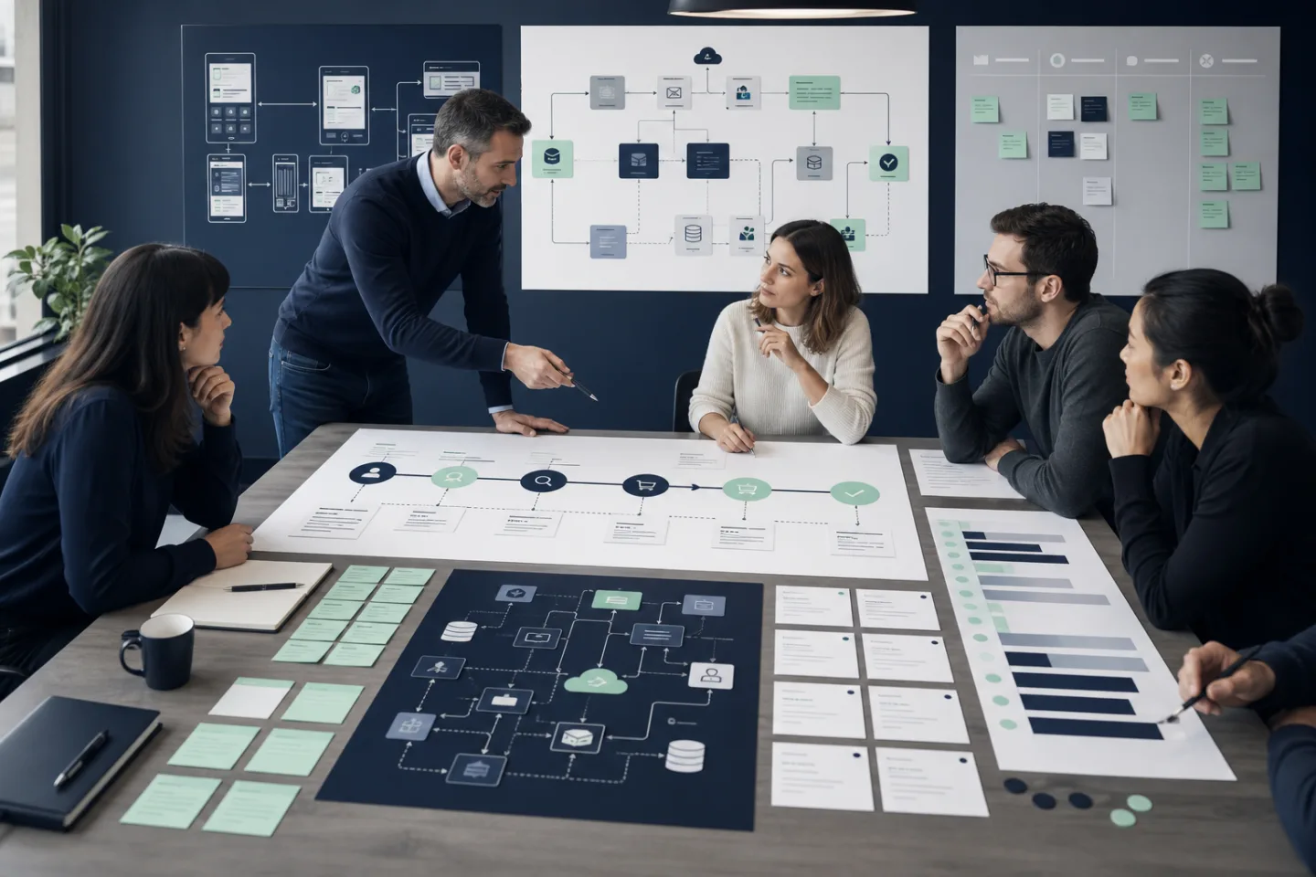 An ecommerce discovery workshop covering architecture, processes and project scope